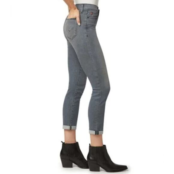 Hudson Jeans NATALIE midrise straight crop roll cuff 24 Adelaide NWT - Picture 2 of 9